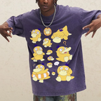 Cute Psyduck Unisex Vintage Washed Tee