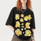 Cute Psyduck Unisex Vintage Washed Tee