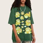 Cute Psyduck Unisex Vintage Washed Tee