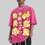 Cute Psyduck Unisex Vintage Washed Tee