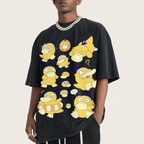Cute Psyduck Unisex Vintage Washed Tee