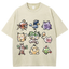Cute Chibi Pokemon Unisex Vintage Washed Tee