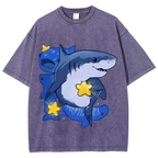 Star Shark Buddy Unisex Vintage Washed Tee
