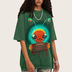 Alien Hominid Unisex Vintage Washed Tee
