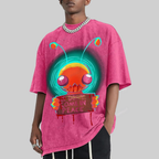 Alien Hominid Unisex Vintage Washed Tee