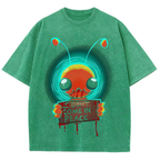 Alien Hominid Unisex Vintage Washed Tee