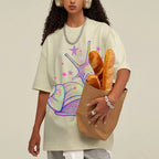 Pastel Starry Snail Dreamy Unisex Vintage Washed Tee