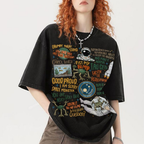 Project Hail Mary Sci Fi Quotes Unisex Vintage Washed Tee