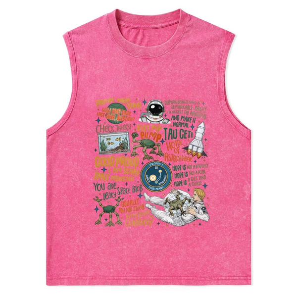 Project Hail Mary Sci Fi Quotes Unisex Washed Tank Top