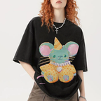 Circus Mouse Unisex Vintage Washed Tee