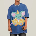 Circus Mouse Unisex Vintage Washed Tee