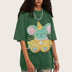 Circus Mouse Unisex Vintage Washed Tee