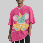 Circus Mouse Unisex Vintage Washed Tee