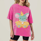 Circus Mouse Unisex Vintage Washed Tee