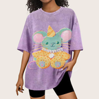 Circus Mouse Unisex Vintage Washed Tee