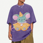 Circus Mouse Unisex Vintage Washed Tee