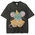 Circus Mouse Unisex Vintage Washed Tee