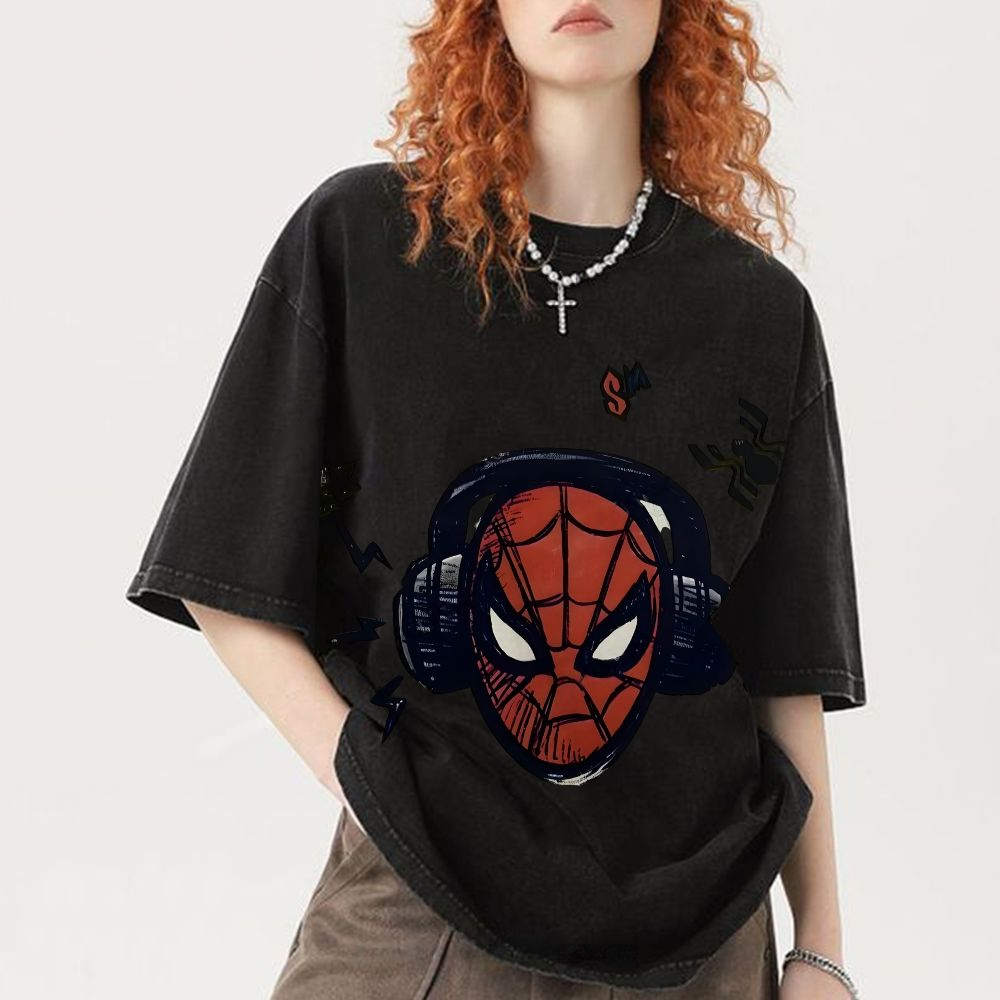Superhero Spider-Man Unisex Vintage Washed Tee