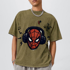 Superhero Spider-Man Unisex Vintage Washed Tee