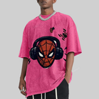 Superhero Spider-Man Unisex Vintage Washed Tee