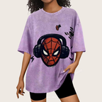Superhero Spider-Man Unisex Vintage Washed Tee