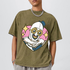 Art The Clown Unisex Vintage Washed Tee