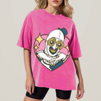 Art The Clown Unisex Vintage Washed Tee