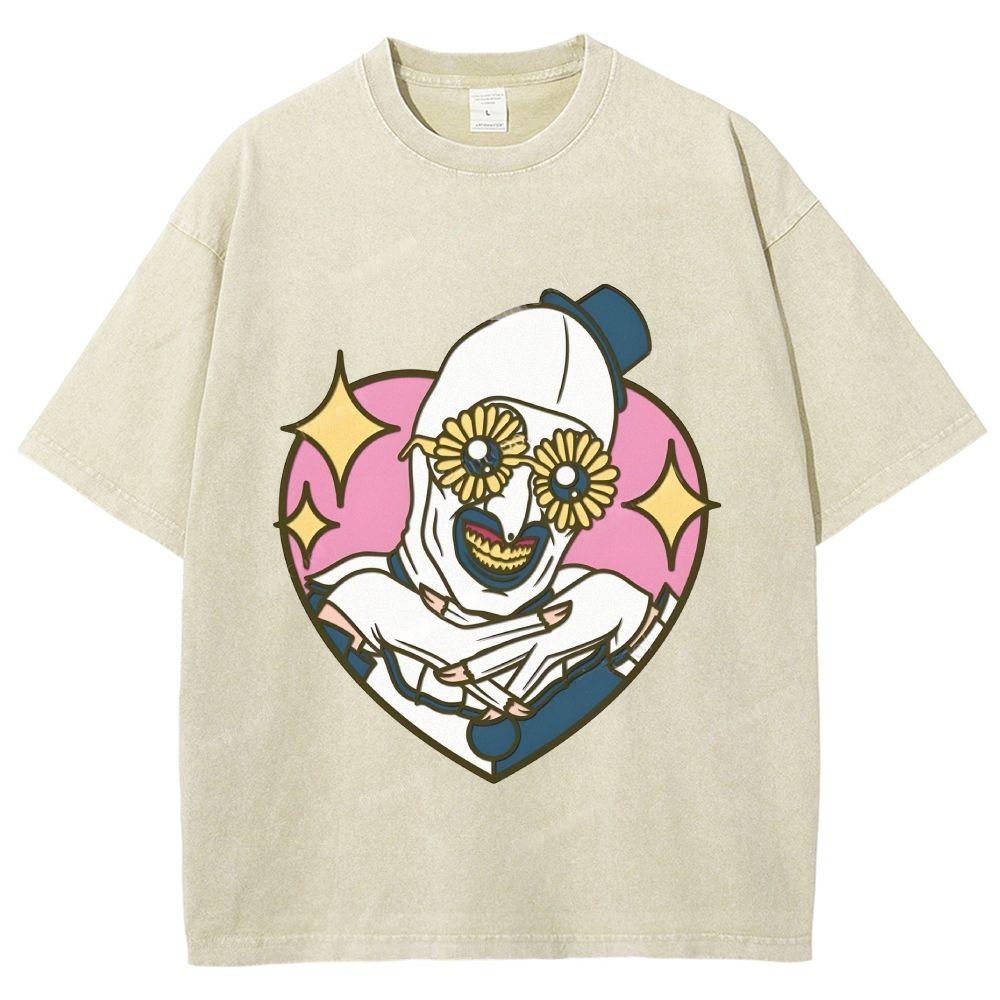 Art The Clown Unisex Vintage Washed Tee