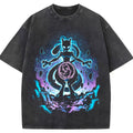 Cosmic Mewtwo Galaxy Neon Vintage Tee | Pokemon Anime