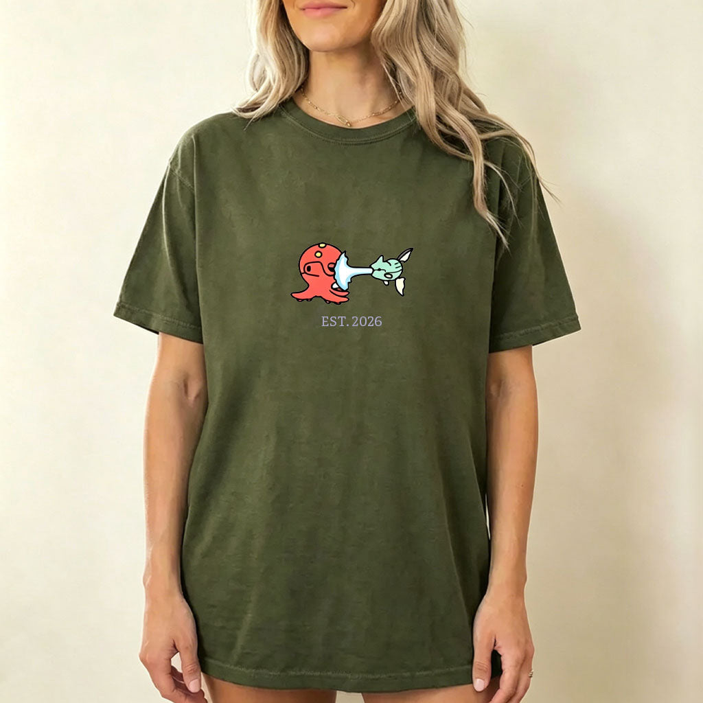Cute Parent & Kid Octillery Vintage Washed T-Shirt