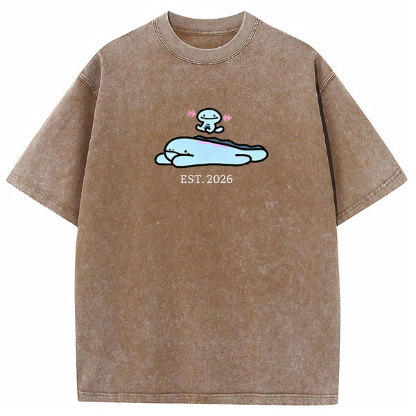 Cute Parent & Kid Wooper Vintage Washed T-Shirt