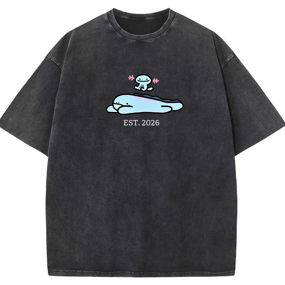 Cute Parent & Kid Wooper Vintage Washed T-Shirt