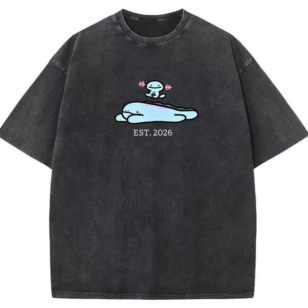 Cute Parent & Kid Wooper Vintage Washed T-Shirt