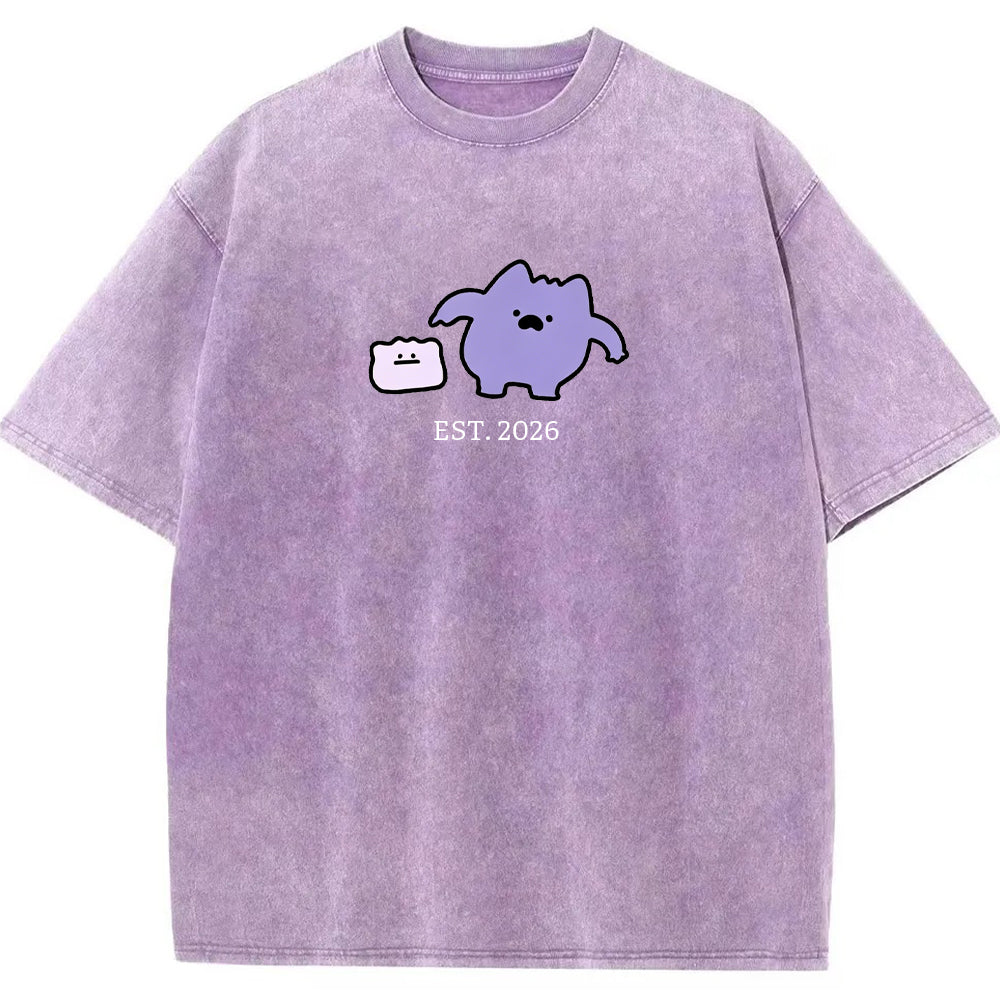Cute Parent & Kid Ditto Vintage Washed T-Shirt Main image