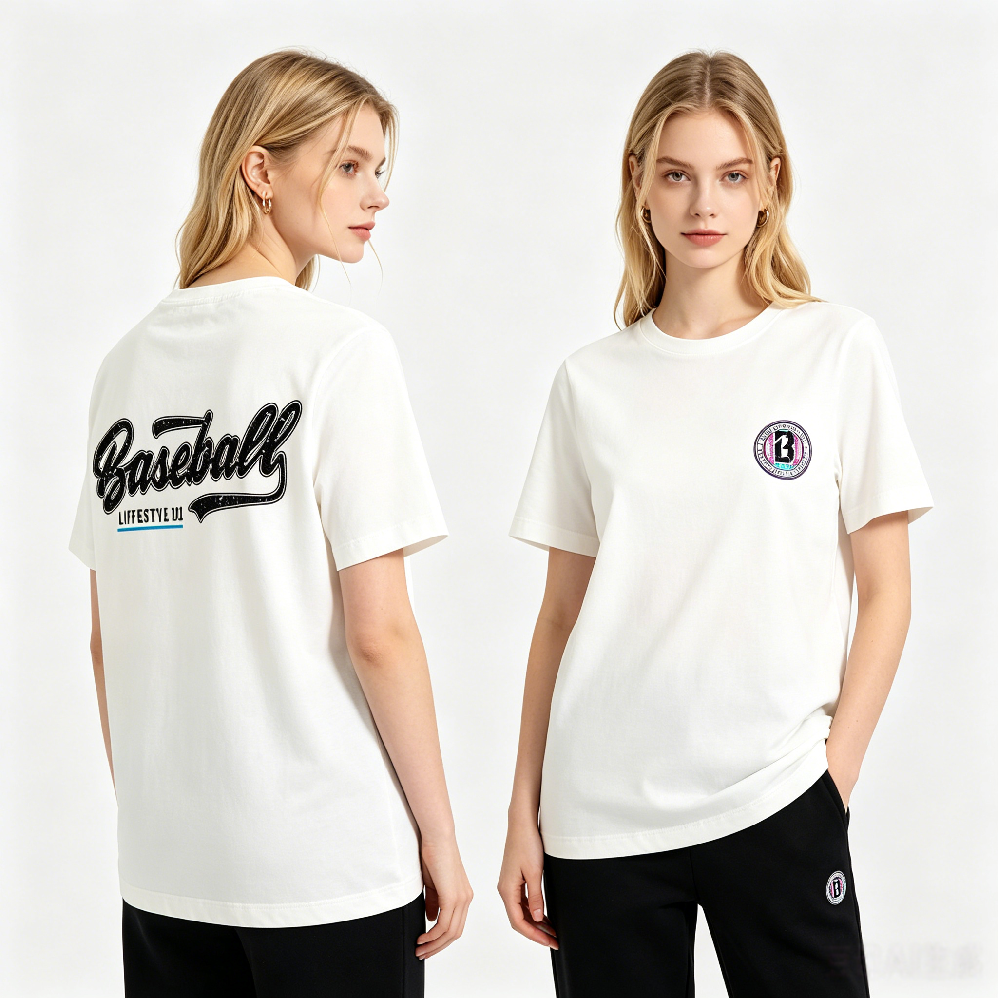 Splatter Lightweight Youth Tee - White/Galaxy