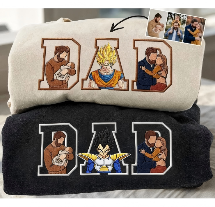 Personalized DAD Portrait Crewneck Main image