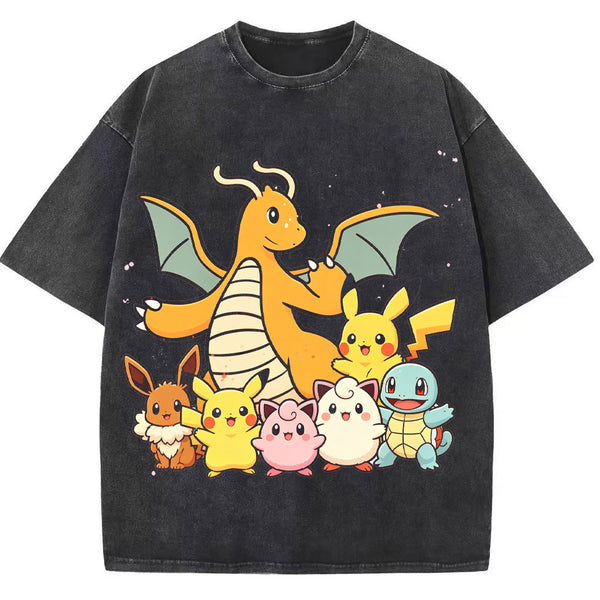 Dragonite Mom & Little Pokemon Kids Family Tee