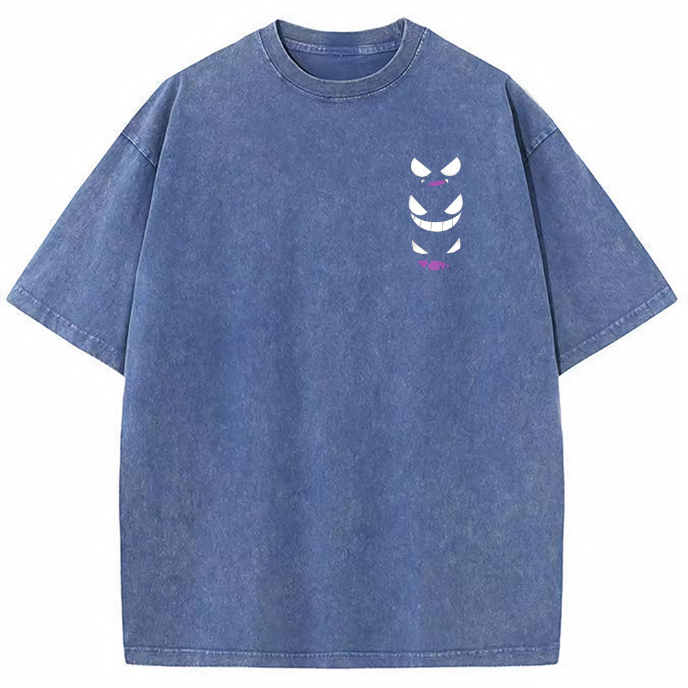 Crystal Ghost Evolution Full Back Graphic Tee | Pokemon Anime