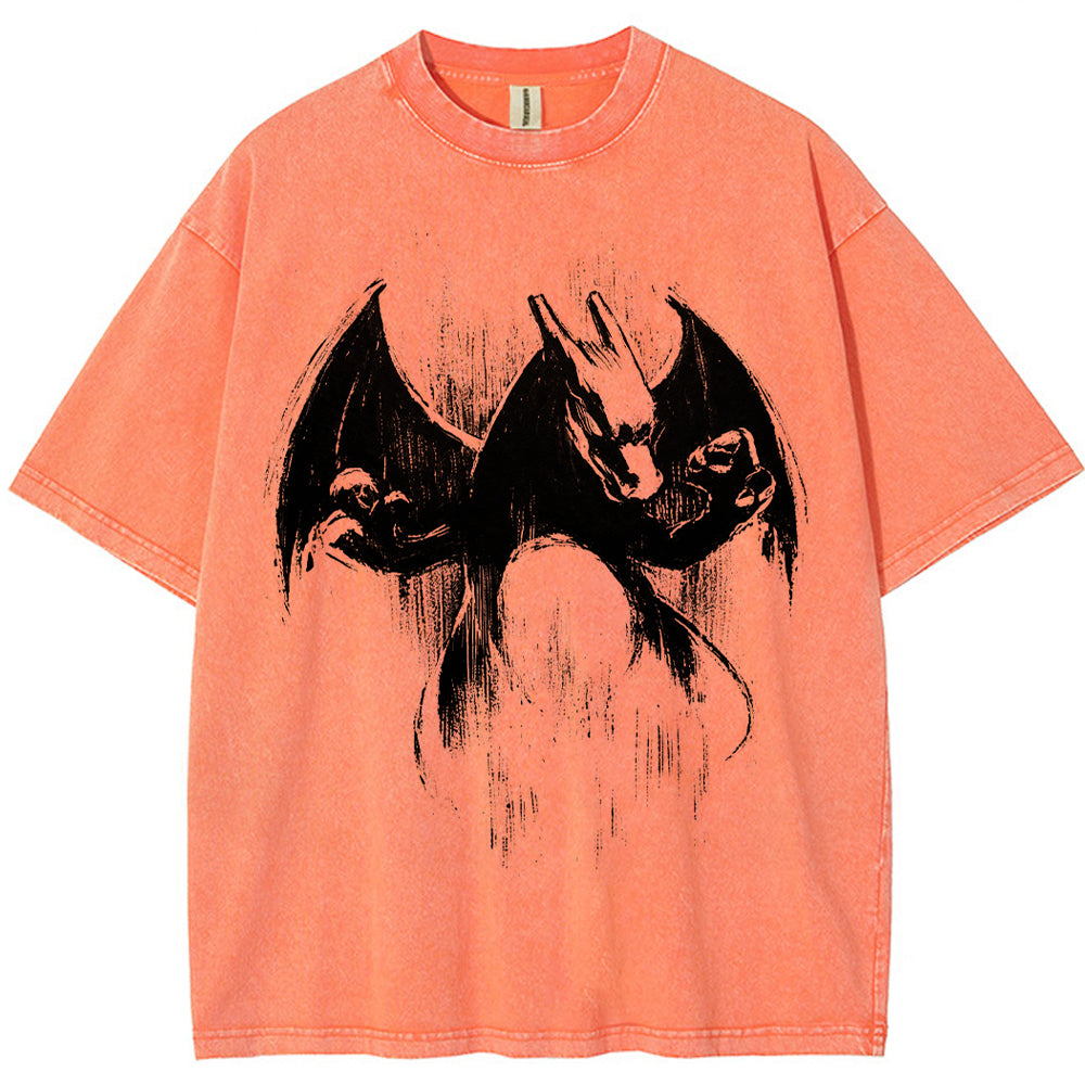 Sumie Charizard Brush Art Tee | Pokemon Anime