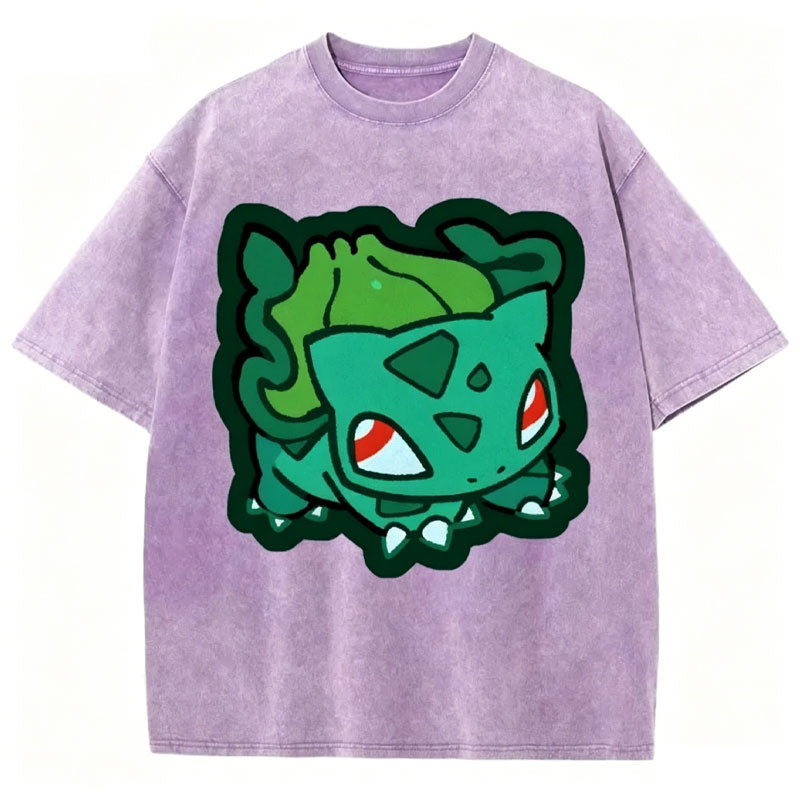 Cute Bulbasaur Unisex Vintage Washed Tee Secondary image