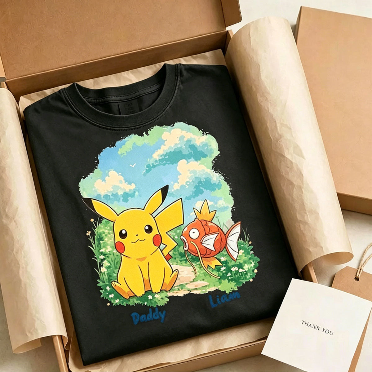 Custom Poké Dad Shirt Secondary image