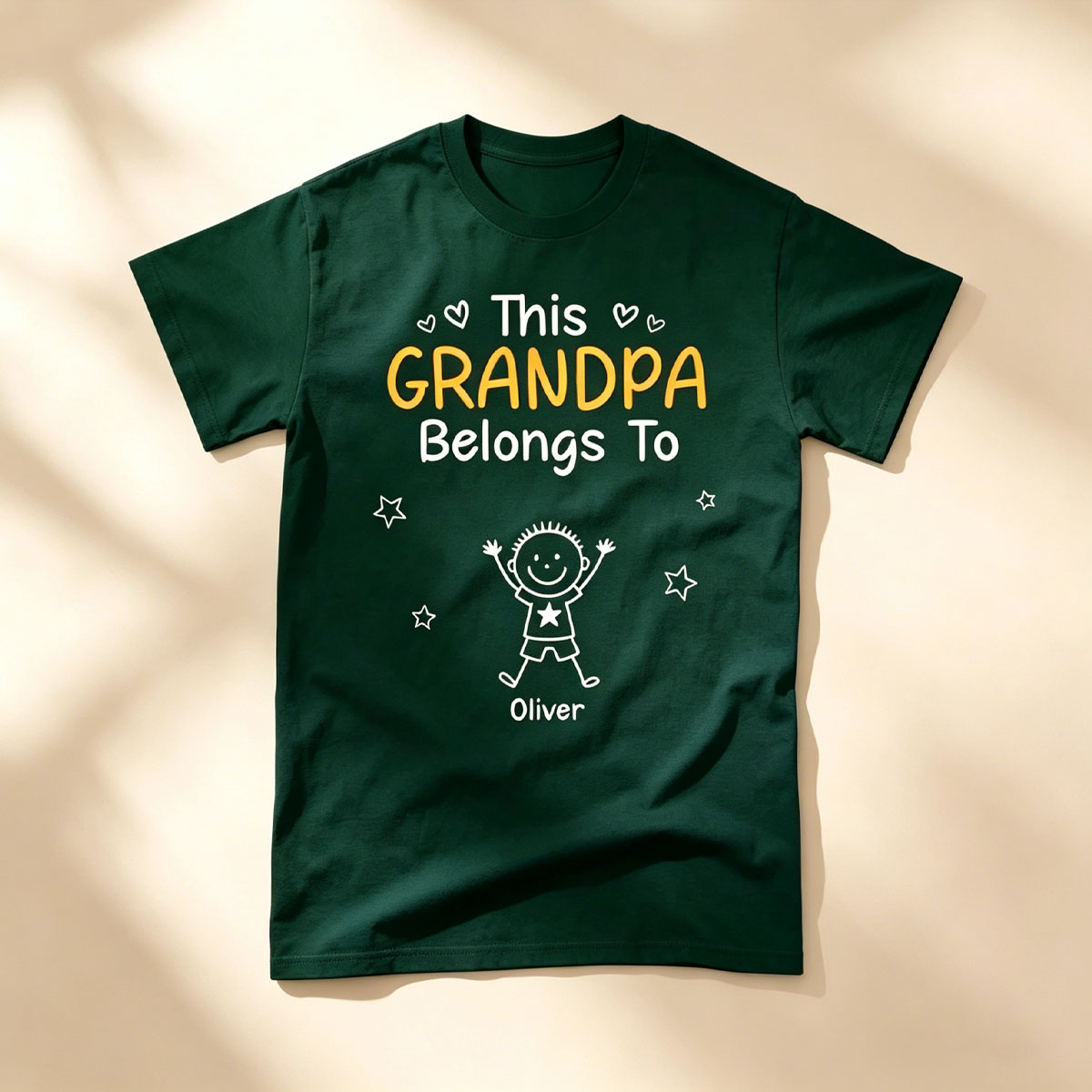 Birthday Gifts for Dad, Grandpa - Grandpa Belongs to T-shirt Secondary image