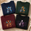 Personalized PokeDad Embroidered Sweatshirt, Custom Personalized Anime Father's Day Gift