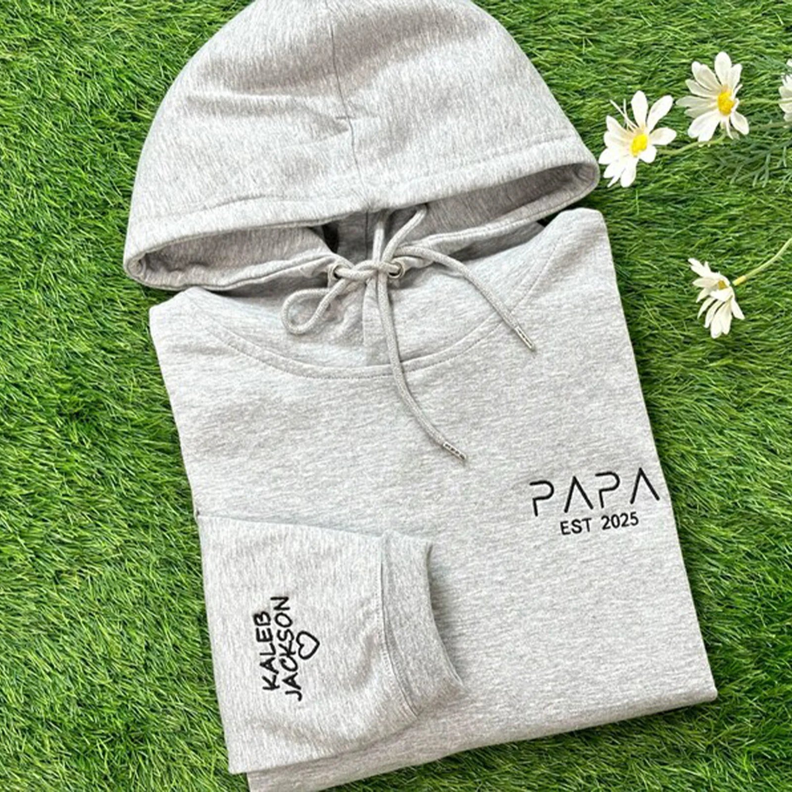 Personalized Papa Embroidered Sweatshirt | New Dad Gift & Father's Day Present Secondary image