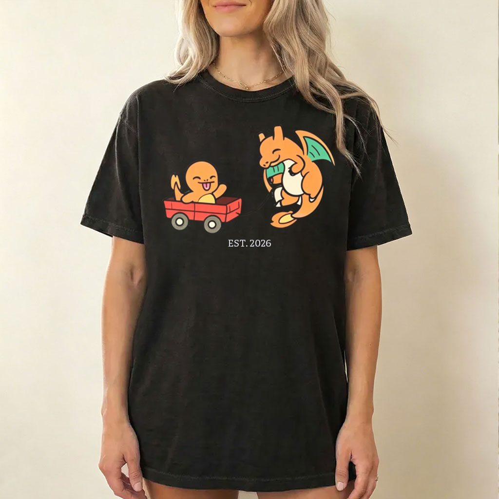 Custom EST. Year Personalized Pokémon Advanced Form DAD Vintage Washed Tee Main image