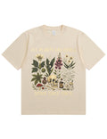 Retro Poisonous Plant Skull Mushroom  Soft Cotton T-Shirt