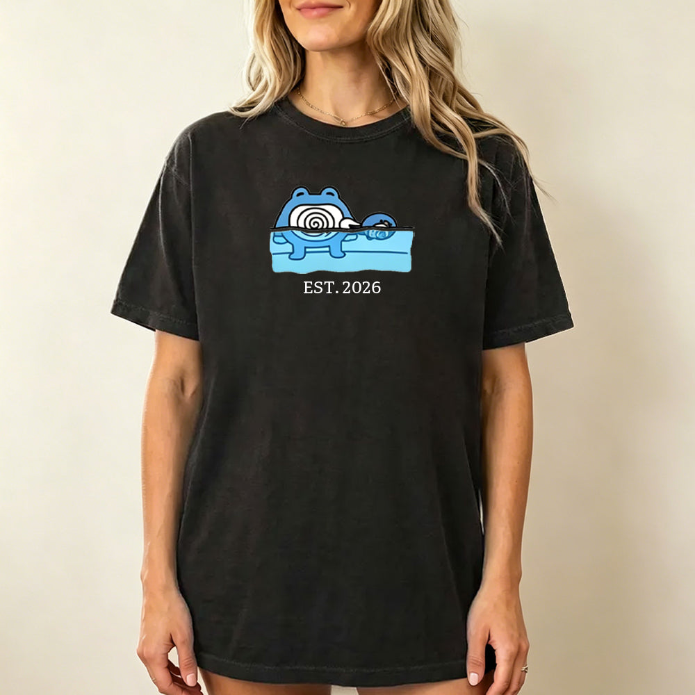 Cute Parent & Kid Poliwhirl Vintage Washed T-Shirt Secondary image