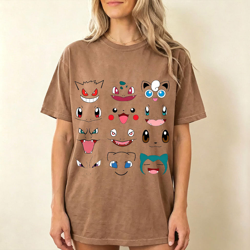 Poké Faces Anime Vintage Tee | Pokemon