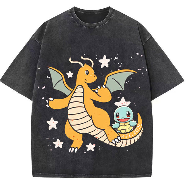 Dragonite Mom & Little Pokemon Kids Family Tee