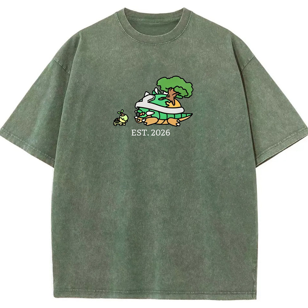 Cute Parent & Kid Torterra Vintage Washed T-Shirt